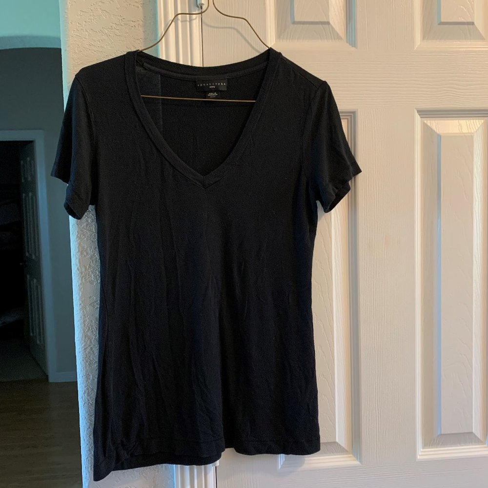 Apostrophe black short sleeve tee SP